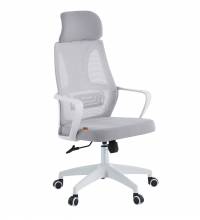 Кресло руководителя Chairman CH636 белый пластик, светло-серый