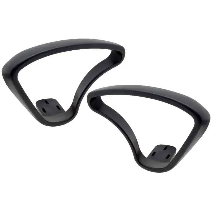 Пара каплевидных пластиковых подлокотников для офисного кресла. главное фото