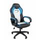 Игровое кресло Chairman Game 16 Россия экокожа черный/голубой/белый главное фото в маленьком размере
