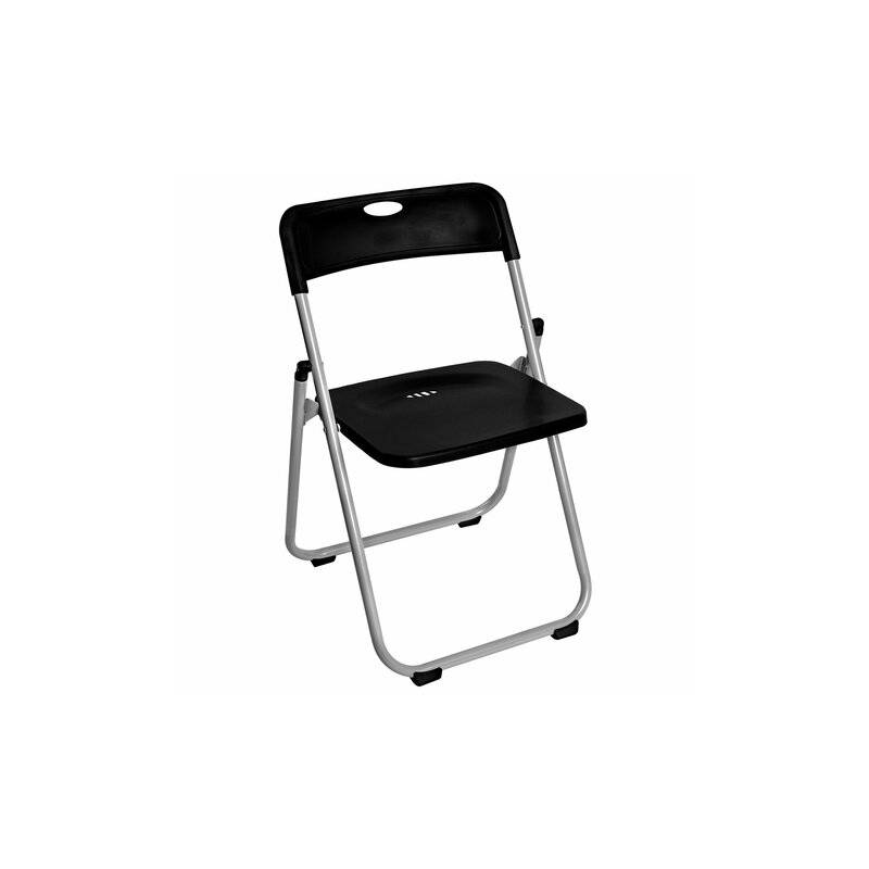 Стул складной  "Golf Lite CF-017", серебристый каркас, пластик чёрный, 532895 главное фото