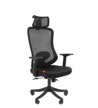 Кресло руководителя Chairman CH563 черный пластик, черный