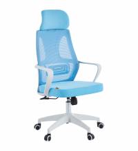 Кресло руководителя Chairman CH636 белый пластик, синий