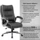 Кресло офисное  PREMIUM "Strong HD-009", НАГРУЗКА до 200 кг, экокожа черная, ткань серая. Фото товара с разных ракурсов.